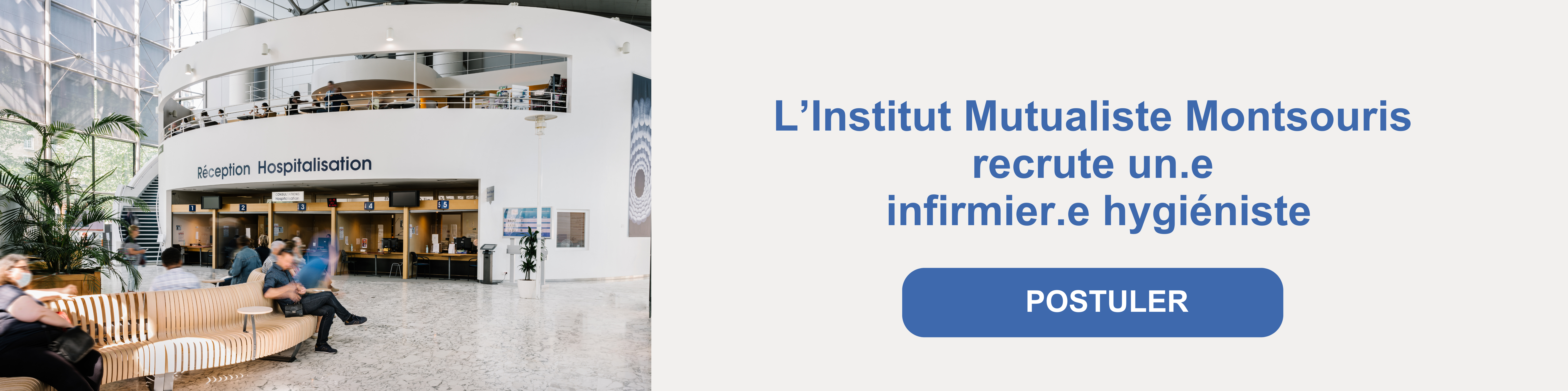 l'IMM recrute une infirmiere ou un infirmier hygieniste